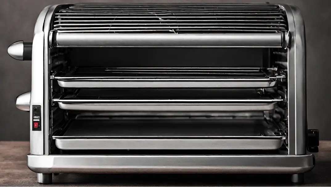 Grille-pain horizontal sur un plan de travail