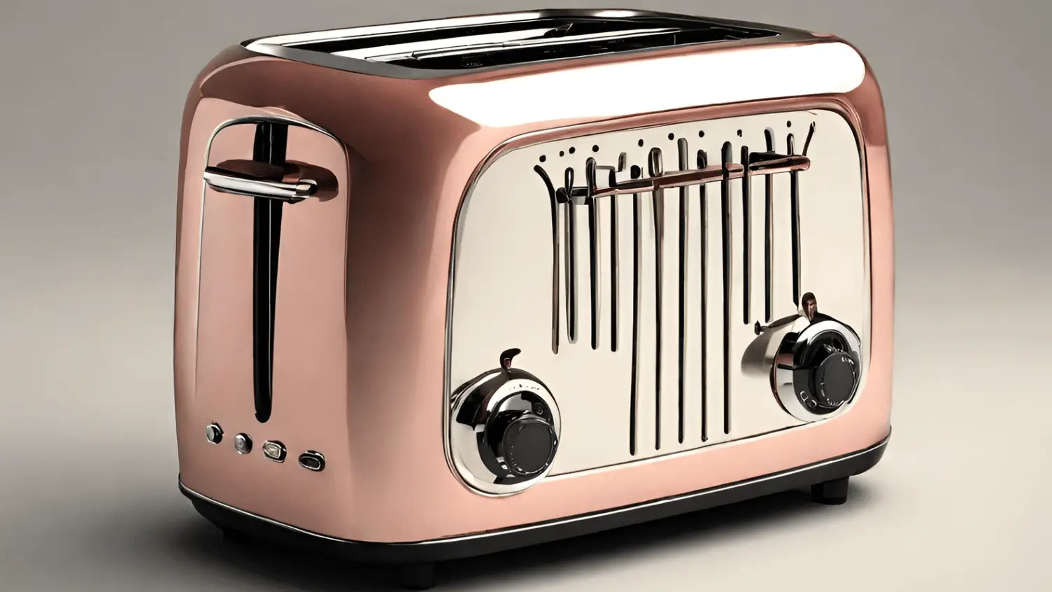 Grille-pain rétro de couleur rose