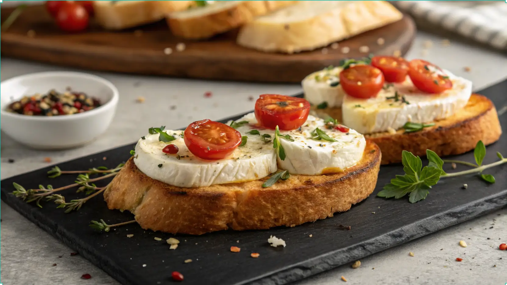 toast chèvre chaud croustillant et fondant
